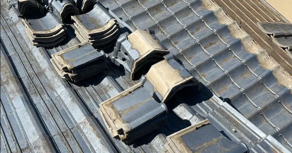 瓦葺き替え工事1