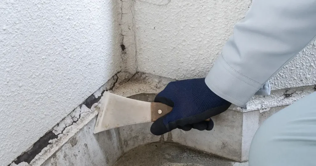 目地のひび割れ画像