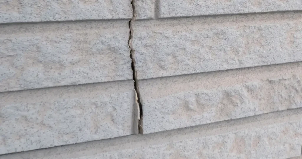 壁面のクラック画像