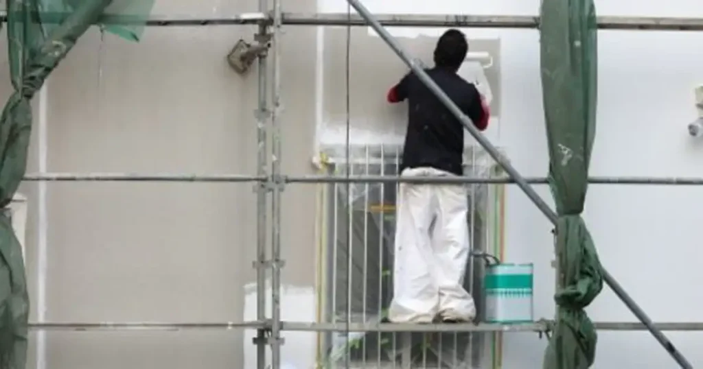 外壁塗装の様子