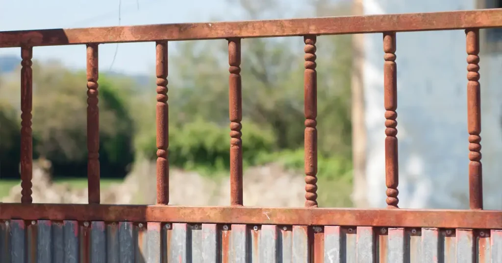 金属部の錆画像